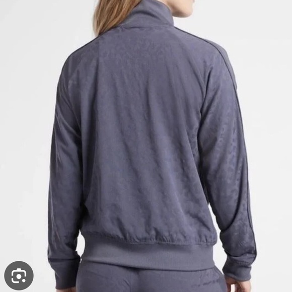 Athleta Women's 2 X Blue/Grey Bomber Jacket - Picture 2 of 2